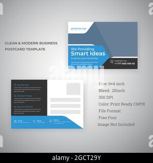 Creative Corporate Industrial Eddm Postcard Template Für Die Förderung Von Business Services Stock Vektor