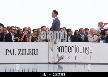 Adrian Sutil (GER) Sahara Force India F1 auf der Amber Lounge Fashion Show. Großer Preis von Monaco, Freitag, 24. Mai 2013. Monte Carlo, Monaco. Stockfoto