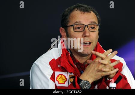 Stefano Domenicali (ITA) Ferrari-Generaldirektor bei der FIA-Pressekonferenz. Großer Preis von Kanada, Freitag, 7. Juni 2013. Montreal, Kanada. Stockfoto