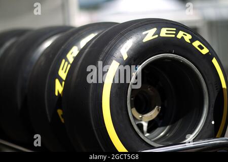 Pirelli-Reifen. Großer Preis von Deutschland, Donnerstag, 4. Juli 2013. Nürburgring, Deutschland. Stockfoto