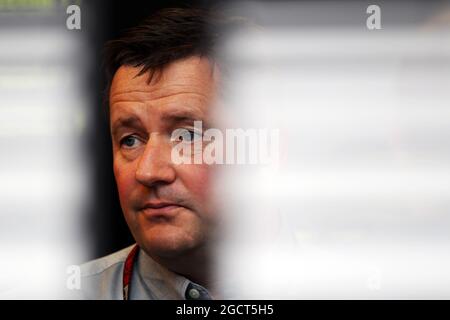 Paul Hembery (GBR) Pirelli Motorsport Director. Großer Preis von Deutschland, Freitag, 5. Juli 2013. Nürburgring, Deutschland. Stockfoto