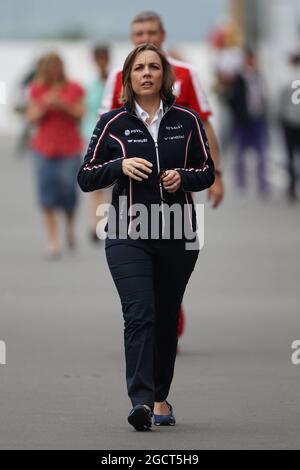 Claire Williams (GBR) Williams Stellvertretende Teamleiterin. Großer Preis von Deutschland, Freitag, 5. Juli 2013. Nürburgring, Deutschland. Stockfoto