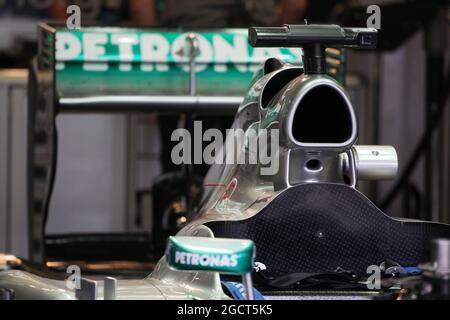 Motorabdeckung Mercedes AMG F1 W04. Großer Preis von Deutschland, Freitag, 5. Juli 2013. Nürburgring, Deutschland. Stockfoto