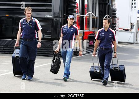 Pastor Maldonado (EHRW.) Williams. Formel-1-Test für junge Fahrer, Tag 1, Mittwoch, 17. Juli 2013. Silverstone, England. Stockfoto