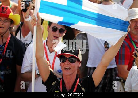 Lüfter. Großer Preis von Ungarn, Sonntag, 28. Juli 2013. Budapest, Ungarn. Stockfoto