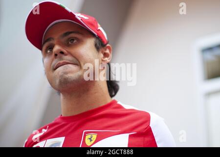 Felipe Massa (BH) Ferrari. Großer Preis von Singapur, Donnerstag, 19. September 2013. Marina Bay Street Circuit, Singapur. Stockfoto