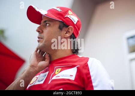 Felipe Massa (BH) Ferrari. Großer Preis von Singapur, Donnerstag, 19. September 2013. Marina Bay Street Circuit, Singapur. Stockfoto