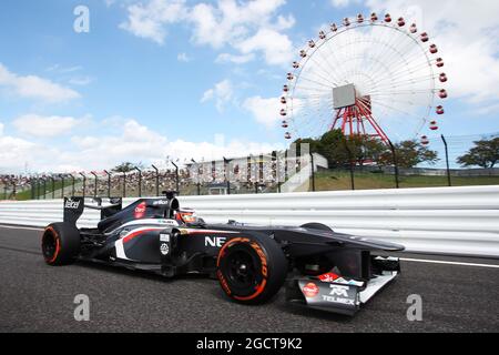 Nico Hulkenberg (GER) sauber C32. Großer Preis von Japan, Freitag, 11. Oktober 2013. Suzuka, Japan. Stockfoto