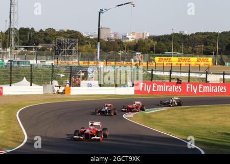 Fernando Alonso (ESP) Ferrari F138. Großer Preis von Japan, Sonntag, 13. Oktober 2013. Suzuka, Japan. Stockfoto