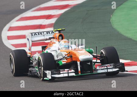 Adrian Sutil (GER) Sahara Force India VJM06. Großer Preis von Indien, Samstag, 26. Oktober 2013. Greater Noida, Neu-Delhi, Indien. Stockfoto