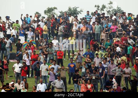 Lüfter. Großer Preis von Indien, Sonntag, 27. Oktober 2013. Greater Noida, Neu-Delhi, Indien. Stockfoto