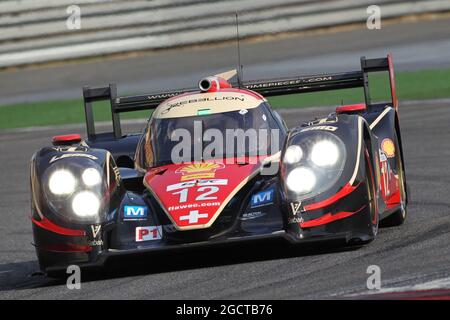 Andrea Belicchi (ITA) / Mathias Beche (SUI) / Nicolas Prost (FRA) Rebellion Racing, Lola B12/60 Coupe, Toyota. FIA-Langstrecken-Weltmeisterschaft, Runde 7, Freitag, 8. November 2013. Shanghai, China. Stockfoto