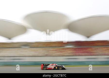 Andrea Belicchi (ITA) / Mathias Beche (SUI) / Nicolas Prost (FRA) Rebellion Racing, Lola B12/60 Coupe, Toyota. FIA-Langstrecken-Weltmeisterschaft, Runde 7, Freitag, 8. November 2013. Shanghai, China. Stockfoto