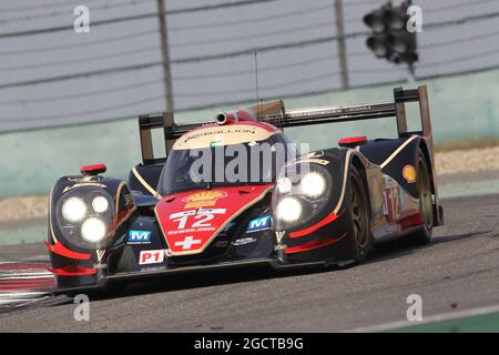 Andrea Belicchi (ITA) / Mathias Beche (SUI) / Nicolas Prost (FRA) Rebellion Racing, Lola B12/60 Coupe, Toyota. FIA-Langstrecken-Weltmeisterschaft, Runde 7, Samstag, 9. November 2013. Shanghai, China. Stockfoto