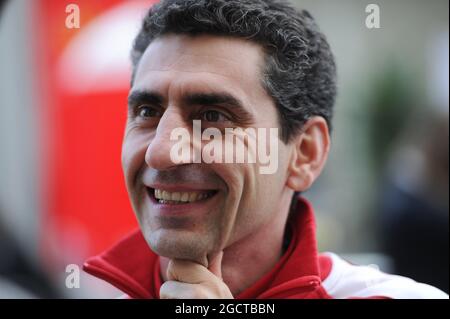 Andrea Stella (ITA) Ferrari Renningenieur. Großer Preis der Vereinigten Staaten, Donnerstag, 14. November 2013. Circuit of the Americas, Austin, Texas, USA. Stockfoto
