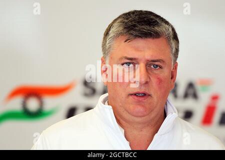 Otmar Szafnauer (USA) Sahara Force India F1 Chief Operationsleiter. Großer Preis der Vereinigten Staaten, Freitag, 15. November 2013. Circuit of the Americas, Austin, Texas, USA. Stockfoto