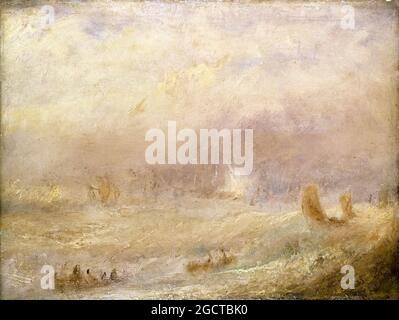 JMW Turner, A view of Deal (Kent), Landschaftsmalerei, 1840-1849 Stockfoto