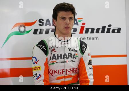 James Calado (GBR) Sahara Force India Dritter Fahrer. Großer Preis von Brasilien, Freitag, 22. November 2012. Sao Paulo, Brasilien. Stockfoto