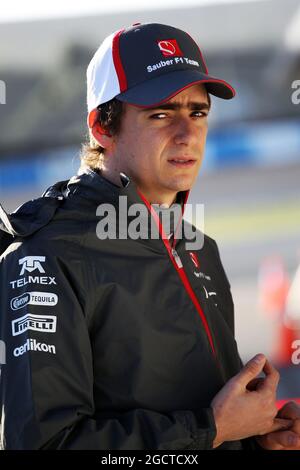 Esteban Gutierrez (MEX) sauber. Formel-1-Tests, erster Tag, Dienstag, 28. Januar 2014. Jerez, Spanien. Stockfoto