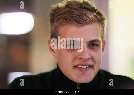 Marcus Ericsson (SWE) Caterham. Formel-1-Test, Bahrain Test 2, Tag 2, Freitag, 28. Februar 2014. Sakhir, Bahrain. Stockfoto