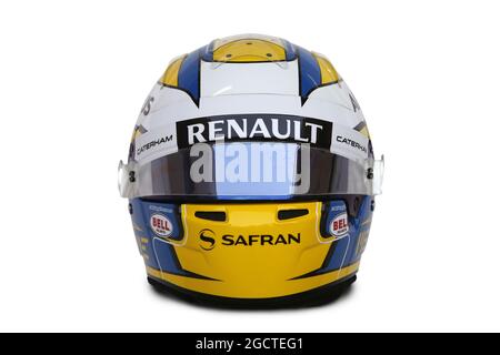 Der Helm von Marcus Ericsson (SWE) Caterham. Formel-1-Tests, Tag vier, Freitag, 31. Januar 2014. Jerez, Spanien. Stockfoto