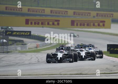 Jenson-Taste (GBR) McLaren MP4-29. Großer Preis von Malaysia, Sonntag, 30. März 2014. Sepang, Kuala Lumpur, Malaysia. Stockfoto