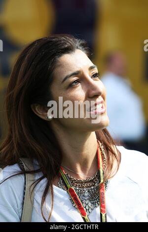 Fabiana Flosi (BRA), Ehefrau von Bernie Ecclestone (GBR). Großer Preis von Spanien, Samstag, 10. Mai 2014. Barcelona, Spanien. Stockfoto
