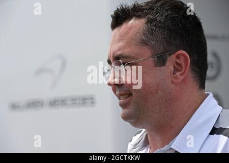 Eric Boullier (FRA) McLaren Racing Director. Großer Preis von Kanada, Sonntag, 8. Juni 2014. Montreal, Kanada. Stockfoto