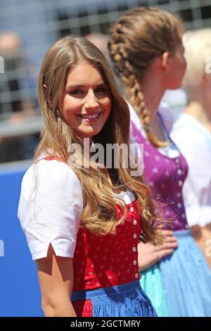 Grid-Mädchen. Großer Preis von Österreich, Sonntag, 22. Juni 2014. Spielberg, Österreich. Stockfoto