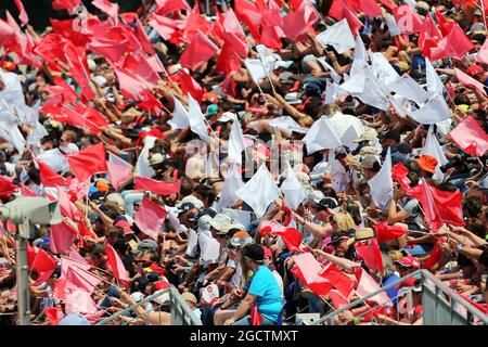 Lüfter. Großer Preis von Österreich, Sonntag, 22. Juni 2014. Spielberg, Österreich. Stockfoto