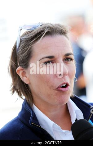 Claire Williams (GBR) Williams Stellvertretende Teamleiterin. Großer Preis von Großbritannien, Freitag, 4. Juli 2014. Silverstone, England. Stockfoto