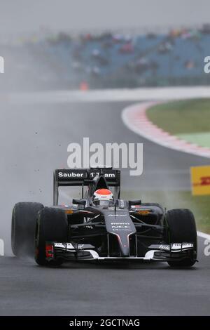 Adrian Sutil (GER) sauber C33. Großer Preis von Großbritannien, Samstag, 5. Juli 2014. Silverstone, England. Stockfoto