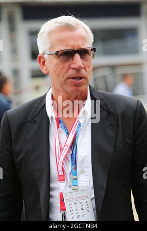 Alan Pardew (GBR), Newcastle FC Manager. Großer Preis von Großbritannien, Samstag, 5. Juli 2014. Silverstone, England. Stockfoto