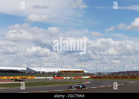 Lewis Hamilton (GBR) Mercedes AMG F1 W05. Großer Preis von Großbritannien, Sonntag, 6. Juli 2014. Silverstone, England. Stockfoto