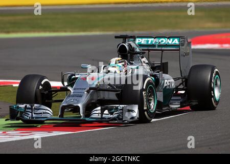 Lewis Hamilton (GBR) Mercedes AMG F1 W05. Großer Preis von Großbritannien, Sonntag, 6. Juli 2014. Silverstone, England. Stockfoto