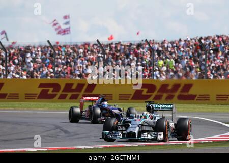 Lewis Hamilton (GBR) Mercedes AMG F1 W05. Großer Preis von Großbritannien, Sonntag, 6. Juli 2014. Silverstone, England. Stockfoto