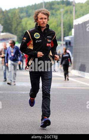 Charles Pic (FRA) Lotus F1 Team Dritter Fahrer. Großer Preis von Belgien, Freitag, 22. August 2014. Spa-Francorchamps, Belgien. Stockfoto