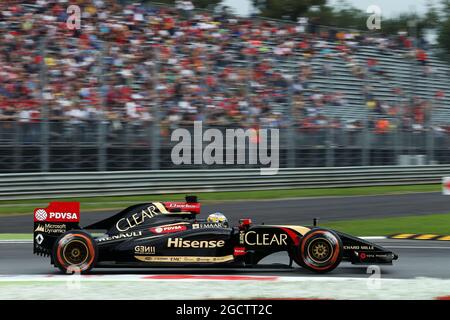 Charles Pic (FRA) Lotus F1 E22 Dritter Fahrer. Großer Preis von Italien, Freitag, 5. September 2014. Monza Italien. Stockfoto