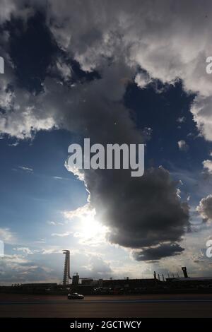Szenische Action bei wenig Licht. FIA-Langstrecken-Weltmeisterschaft, Rd 4, 6 Stunden Rennstrecke der Amerikas. Samstag, 20. September 2014. Austin, Texas, USA. Stockfoto