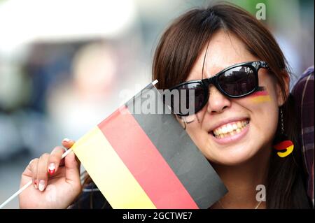 Lüfter. Großer Preis von Singapur, Sonntag, 21. September 2014. Marina Bay Street Circuit, Singapur. Stockfoto