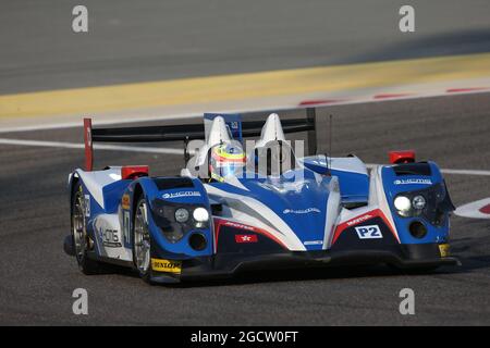 Matthew Howson (GBR) / Richard Bradley (GBR) / Alexandre Imperatori (SUI) #47 KCMG Oreca 03 Nissan. FIA-Langstrecken-Weltmeisterschaft, Runde 7, Donnerstag, 13. November 2014. Sakhir, Bahrain. Stockfoto