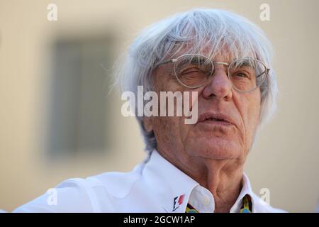 Bernie Ecclestone (GBR). Abu Dhabi Grand Prix, Sonntag, 23. November 2014. Yas Marina Circuit, Abu Dhabi, VAE. Stockfoto