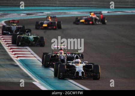 Kevin Magnussen (DEN) McLaren MP4-29. Abu Dhabi Grand Prix, Sonntag, 23. November 2014. Yas Marina Circuit, Abu Dhabi, VAE. Stockfoto