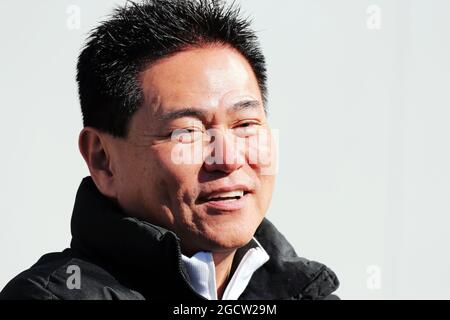 Yasuhisa Arai (JPN) Honda Motorsport Chief Officer. Formel-1-Tests, erster Tag, Sonntag, 1. Februar 2015. Jerez, Spanien. Stockfoto