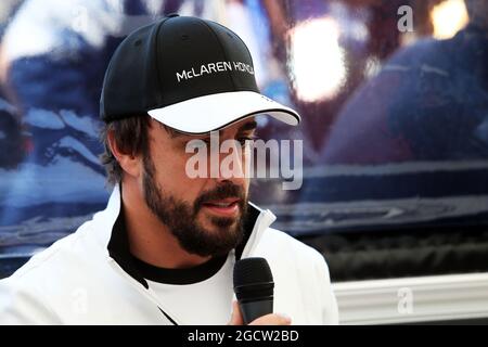 Fernando Alonso (ESP) McLaren. Formel-1-Tests, erster Tag, Sonntag, 1. Februar 2015. Jerez, Spanien. Stockfoto