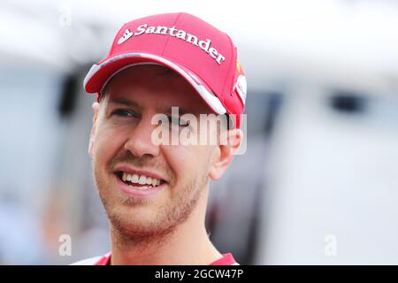 Sebastian Vettel (GER) Ferrari. Großer Preis von Australien, Donnerstag, 12. März 2015. Albert Park, Melbourne, Australien. Stockfoto