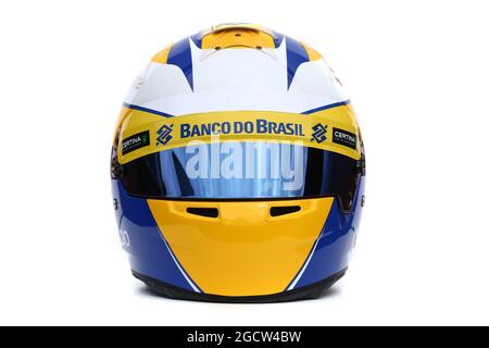 Der Helm des Marcus Ericsson (SWE) sauber F1 Teams. Großer Preis von Australien, Donnerstag, 12. März 2015. Albert Park, Melbourne, Australien. Stockfoto