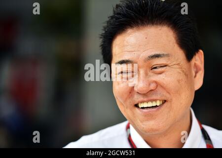 Yasuhisa Arai (JPN) Honda Motorsport Chief Officer. Großer Preis von Malaysia, Donnerstag, 26. März 2015. Sepang, Kuala Lumpur, Malaysia. Stockfoto