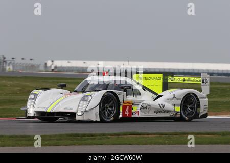 Christian Klien (AUT) / Vitantonio Liuzzi (ITA) #04 Team Bykolles CLM P1/01 - AER. FIA-Langstrecken-Weltmeisterschaft, Runde 1, Freitag, 10. April 2015. Silverstone, England. Stockfoto