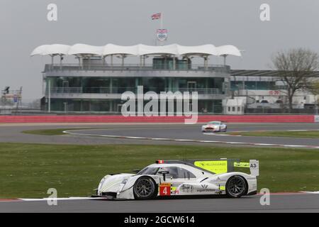 Christian Klien (AUT) / Vitantonio Liuzzi (ITA) #04 Team Bykolles CLM P1/01 - AER. FIA-Langstrecken-Weltmeisterschaft, Runde 1, Freitag, 10. April 2015. Silverstone, England. Stockfoto